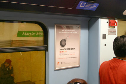 Campanha no Metro de Lisboa